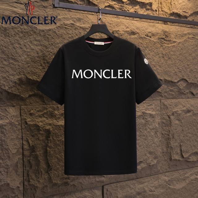 实拍 Nfc芯片感应 Moncler 蒙口 短袖T恤 2025专柜同步发售新款个性简约标识短袖T恤 面料：原版同步300克重双纱100%纯棉 超高质感，丝滑厚实