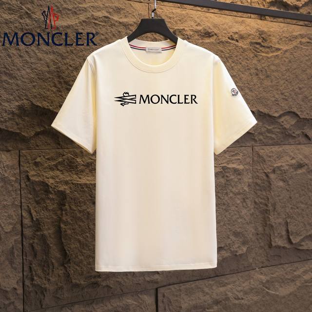 实拍 Nfc芯片感应 Moncler 蒙口 短袖T恤 2025专柜同步发售新款个性简约标识短袖T恤 面料：原版同步300克重双纱100%纯棉 超高质感，丝滑厚实