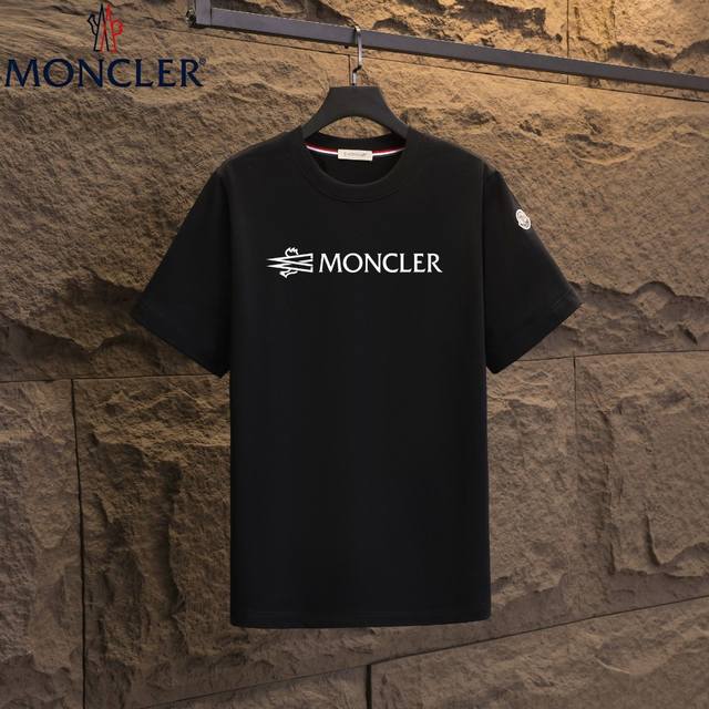 实拍 Nfc芯片感应 Moncler 蒙口 短袖T恤 2025专柜同步发售新款个性简约标识短袖T恤 面料：原版同步300克重双纱100%纯棉 超高质感，丝滑厚实
