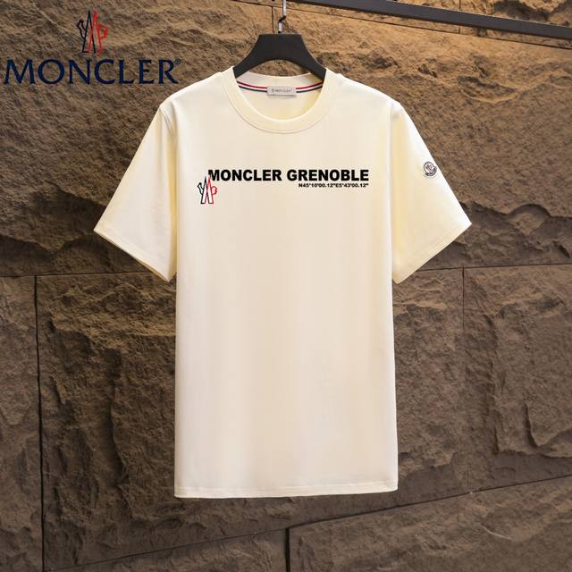 实拍 Nfc芯片感应 Moncler 蒙口 短袖T恤 2025专柜同步发售新款个性简约标识短袖T恤 面料：原版同步300克重双纱100%纯棉 超高质感，丝滑厚实