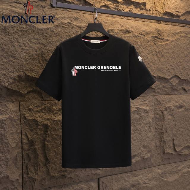 实拍 Nfc芯片感应 Moncler 蒙口 短袖T恤 2025专柜同步发售新款个性简约标识短袖T恤 面料：原版同步300克重双纱100%纯棉 超高质感，丝滑厚实