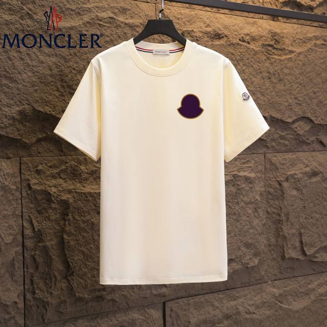 实拍 Nfc芯片感应 Moncler 蒙口 短袖T恤 2025专柜同步发售新款个性简约标识短袖T恤 面料：原版同步300克重双纱100%纯棉 超高质感，丝滑厚实