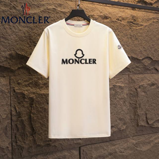 实拍 Nfc芯片感应 Moncler 蒙口 短袖T恤 2025专柜同步发售新款个性简约标识短袖T恤 面料：原版同步300克重双纱100%纯棉 超高质感，丝滑厚实