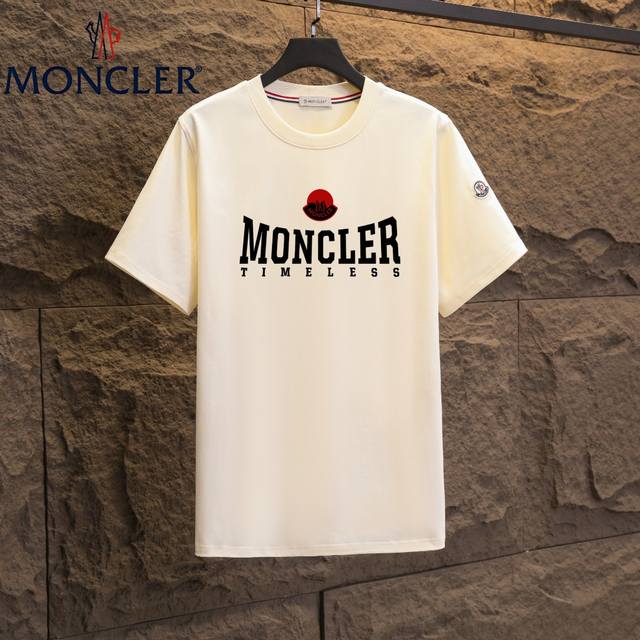 实拍 Nfc芯片感应 Moncler 蒙口 短袖T恤 2025专柜同步发售新款个性简约标识短袖T恤 面料：原版同步300克重双纱100%纯棉 超高质感，丝滑厚实