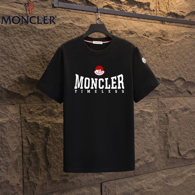 实拍 Nfc芯片感应 Moncler 蒙口 短袖T恤 2025专柜同步发售新款个性简约标识短袖T恤 面料：原版同步300克重双纱100%纯棉 超高质感，丝滑厚实
