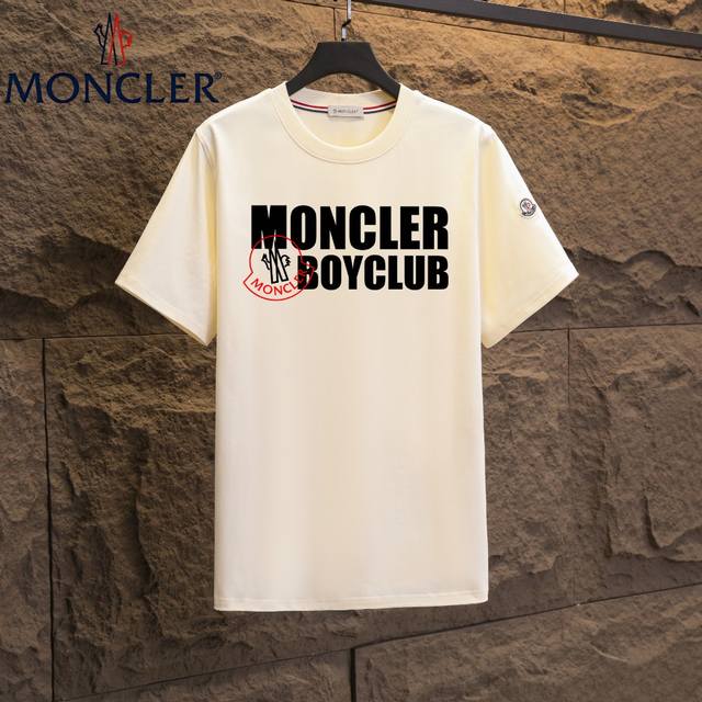 实拍 Nfc芯片感应 Moncler 蒙口 短袖T恤 2025专柜同步发售新款个性简约标识短袖T恤 面料：原版同步300克重双纱100%纯棉 超高质感，丝滑厚实
