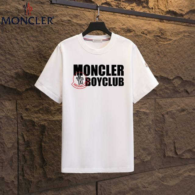 实拍 Nfc芯片感应 Moncler 蒙口 短袖T恤 2025专柜同步发售新款个性简约标识短袖T恤 面料：原版同步300克重双纱100%纯棉 超高质感，丝滑厚实