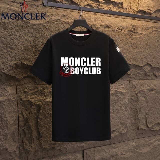 实拍 Nfc芯片感应 Moncler 蒙口 短袖T恤 2025专柜同步发售新款个性简约标识短袖T恤 面料：原版同步300克重双纱100%纯棉 超高质感，丝滑厚实