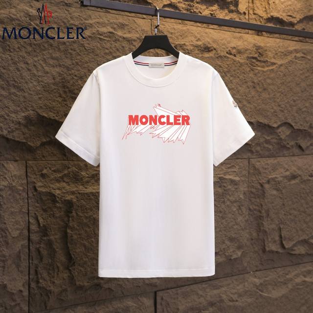 实拍 Nfc芯片感应 Moncler 蒙口 短袖T恤 2025专柜同步发售新款个性简约标识短袖T恤 面料：原版同步300克重双纱100%纯棉 超高质感，丝滑厚实