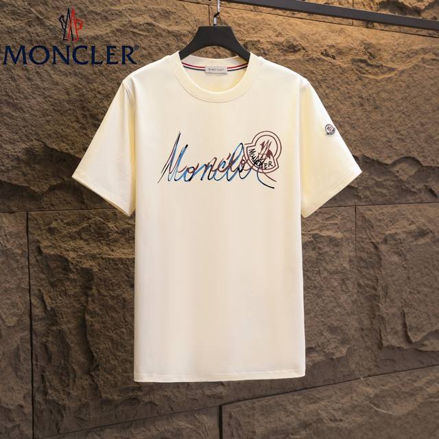 实拍 Nfc芯片感应 Moncler 蒙口 短袖T恤 2025专柜同步发售新款个性简约标识短袖T恤 面料：原版同步300克重双纱100%纯棉 超高质感，丝滑厚实