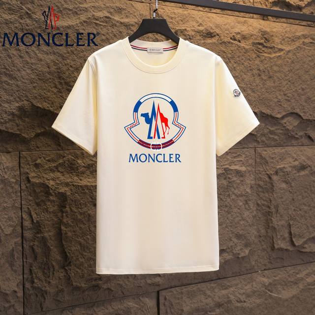 实拍 Nfc芯片感应 Moncler 蒙口 短袖T恤 2025专柜同步发售新款个性简约标识短袖T恤 面料：原版同步300克重双纱100%纯棉 超高质感，丝滑厚实
