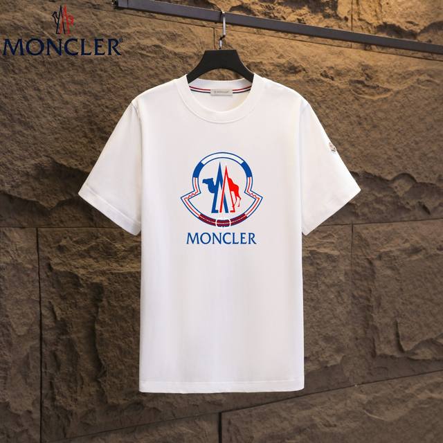 实拍 Nfc芯片感应 Moncler 蒙口 短袖T恤 2025专柜同步发售新款个性简约标识短袖T恤 面料：原版同步300克重双纱100%纯棉 超高质感，丝滑厚实