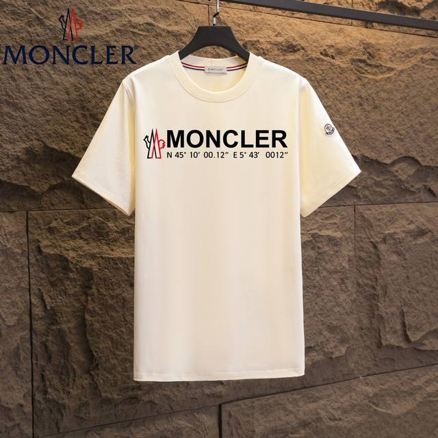 实拍 Nfc芯片感应 Moncler 蒙口 短袖T恤 2025专柜同步发售新款个性简约标识短袖T恤 面料：原版同步300克重双纱100%纯棉 超高质感，丝滑厚实