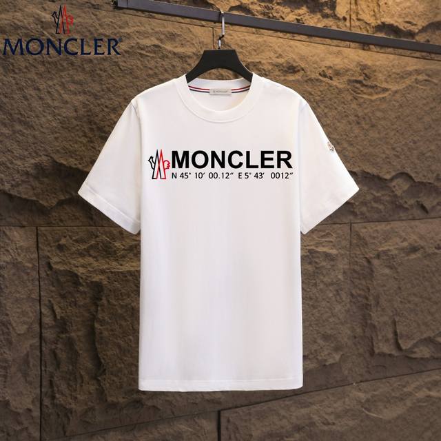 实拍 Nfc芯片感应 Moncler 蒙口 短袖T恤 2025专柜同步发售新款个性简约标识短袖T恤 面料：原版同步300克重双纱100%纯棉 超高质感，丝滑厚实