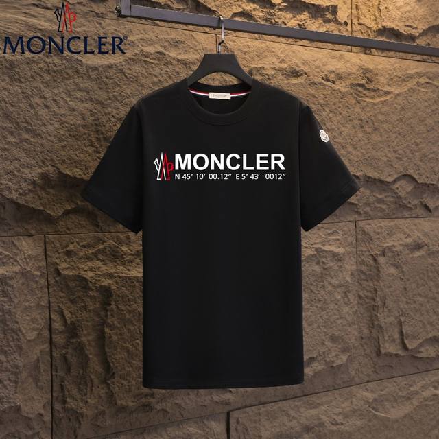实拍 Nfc芯片感应 Moncler 蒙口 短袖T恤 2025专柜同步发售新款个性简约标识短袖T恤 面料：原版同步300克重双纱100%纯棉 超高质感，丝滑厚实