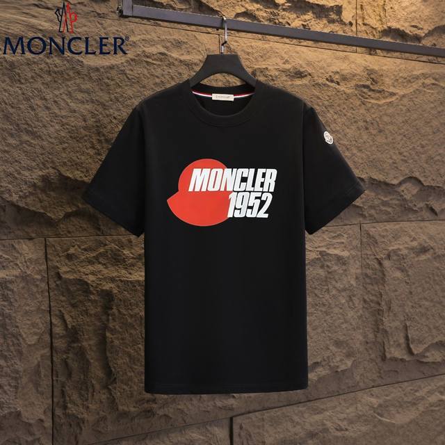 实拍 Nfc芯片感应 Moncler 蒙口 短袖T恤 2025专柜同步发售新款个性简约标识短袖T恤 面料：原版同步300克重双纱100%纯棉 超高质感，丝滑厚实