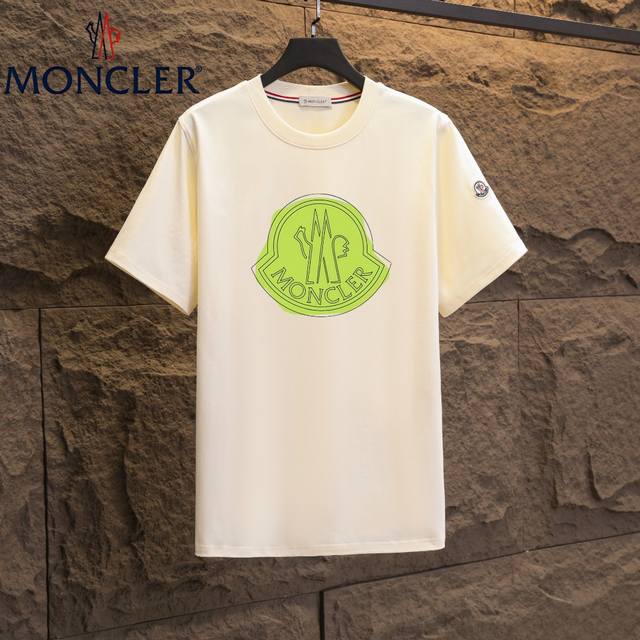 实拍 Nfc芯片感应 Moncler 蒙口 短袖T恤 2025专柜同步发售新款个性简约标识短袖T恤 面料：原版同步300克重双纱100%纯棉 超高质感，丝滑厚实