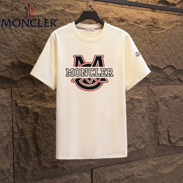 实拍 Nfc芯片感应 Moncler 蒙口 短袖T恤 2025专柜同步发售新款个性简约标识短袖T恤 面料：原版同步300克重双纱100%纯棉 超高质感，丝滑厚实