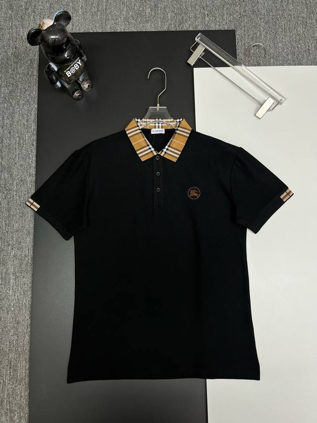 Burberry 巴宝莉 战马刺绣新款Polo衫 原版面料 官方同款 采用210克纯棉珠地面料，定制 同缸染面料 手感非常舒服爽滑 版型挺阔有型 一线品牌代工厂