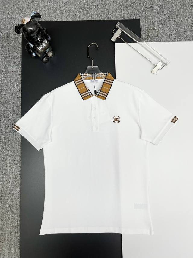 Burberry 巴宝莉 战马刺绣新款Polo衫 原版面料 官方同款 采用210克纯棉珠地面料，定制 同缸染面料 手感非常舒服爽滑 版型挺阔有型 一线品牌代工厂