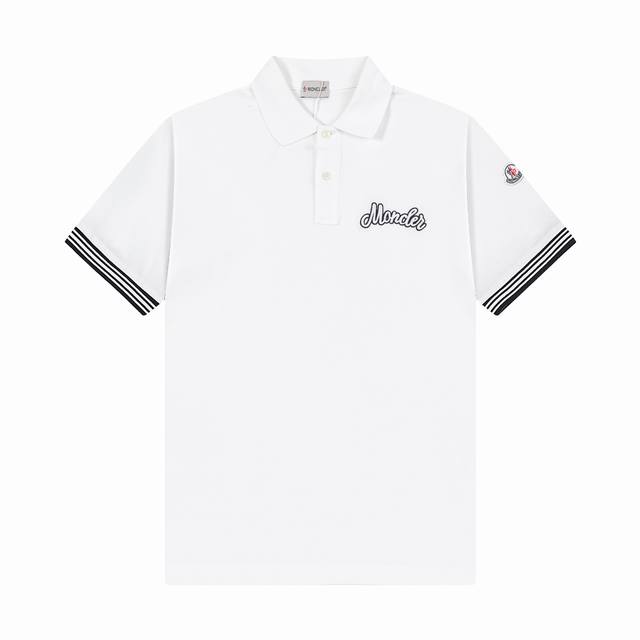 品牌：蒙口 Moncler 面料：纯棉珠地 原版面料 克重：230 颜色：黑色 白色 蓝色 尺码：M-Xxl 国际顶级设计师匠心之作 经典款 百年不衰 领口拼接