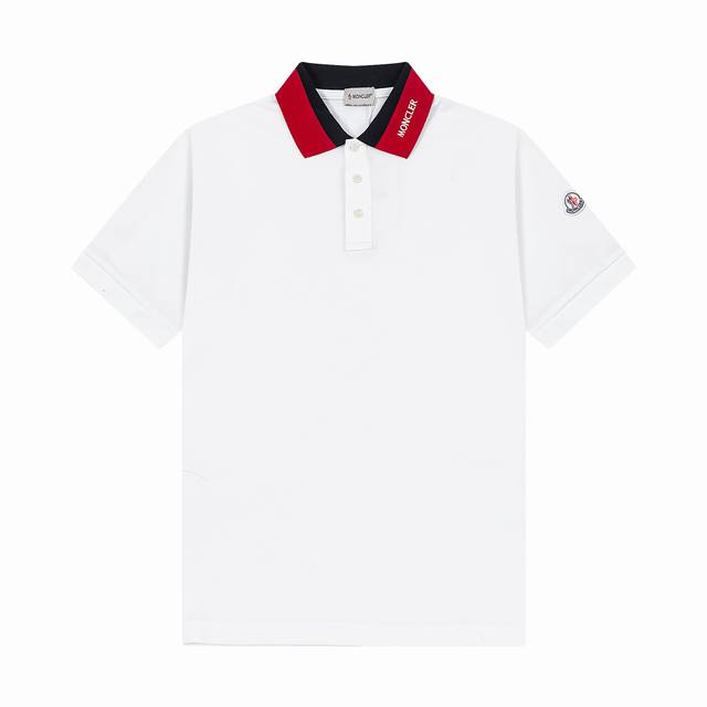 品牌：蒙口 Moncler 面料：纯棉珠地 原版面料 克重：230 颜色：黑色 白色 灰色 尺码：M-Xxl 国际顶级设计师匠心之作 经典款 百年不衰 领口拼接
