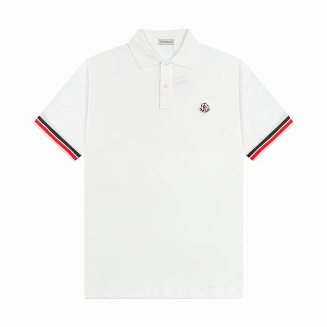 品牌：蒙口 Moncler 面料：纯棉珠地 原版面料 克重：230 颜色：黑色 白色 蓝色 尺码：M-Xxl 国际顶级设计师匠心之作 经典款 百年不衰 领口拼接
