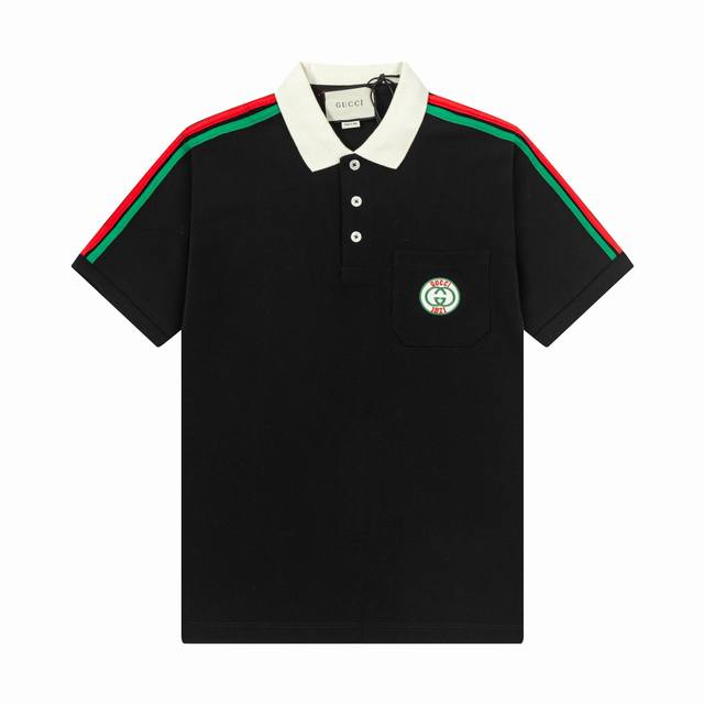 品牌：Gucci 古奇 面料：纯棉丝光珠地 克重：260 颜色：杏色 白色 尺码：M-Xxl 原版定制1：1细节还原 三标Logo齐全 高端定制 自20世纪70