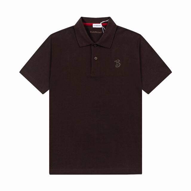 品牌：Burberry 巴宝莉 面料：纯棉丝光珠地 克重：260 颜色：红色 棕色 尺码：M-Xxl 原版定制1：1细节还原 三标Logo齐全 高端定制 Pol