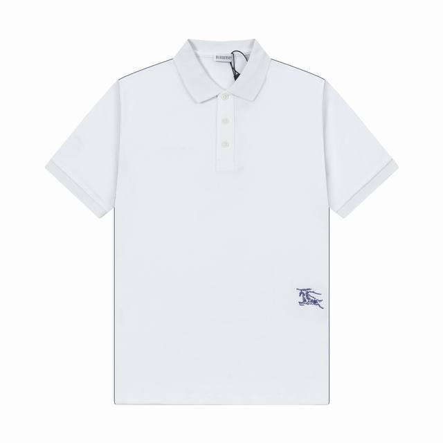 品牌：Burberry 巴宝莉 面料：纯棉丝光珠地 克重：230 颜色：黑色 白色 尺码：M-Xxl 原版定制1：1细节还原 三标Logo齐全 高端定制 Pol