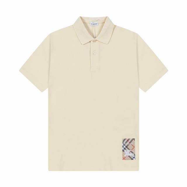 品牌：Burberry 巴宝莉 面料：纯棉丝光珠地 克重：250 颜色：黑色 卡其 尺码：M-Xxl 原版定制1：1细节还原 三标Logo齐全 高端定制 Pol