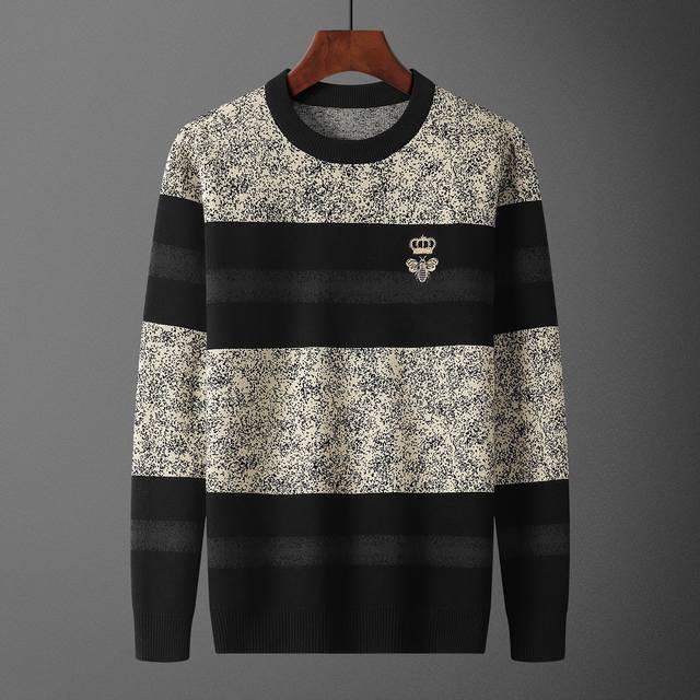 Dolcegabbana，毛衣，款号M2222#，码数:M-Xxxl，面料: 莫代尔.抗起球，颜色:黑色