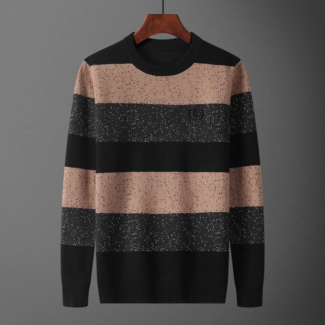 Dolcegabbana，毛衣，款号M2223#，码数:M-Xxxl，面料: 莫代尔.抗起球，颜色:黑色