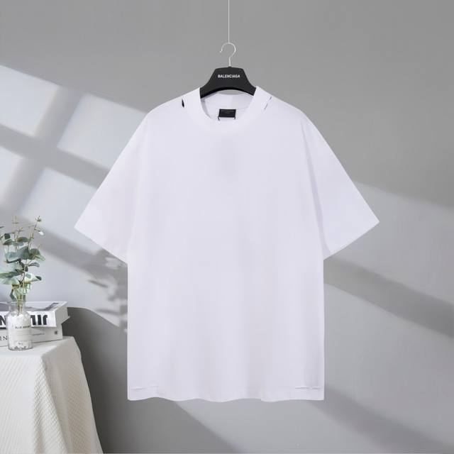 B203# 市场顶级品质 Balenciaga 巴黎世家2025Ss 1917艺术涂鸦磨破做旧短袖T恤 印花采用进口椭圆机胶浆工艺 市场顶级的质量 官网品质 罗
