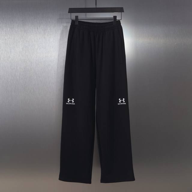 C012# 经典Logo刺绣运动裤休闲裤长裤阔腿裤 男女款 颜色 : 黑 白 码数 : S M L Xl