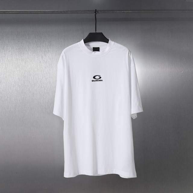 Cx08# 刺绣6B系列经典款短袖T恤 男女款 颜色 : 黑 白 码数 : S M L Xl