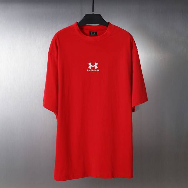 Cx14# 联名款经典Logo刺绣运动短袖T恤 男女款 颜色 : 黑 红 码数 : S M L Xl