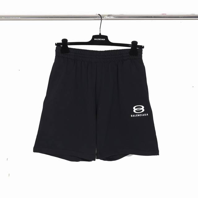 D002# 经典8B双环刺绣纯棉短裤 男女款 码数S M L Xl