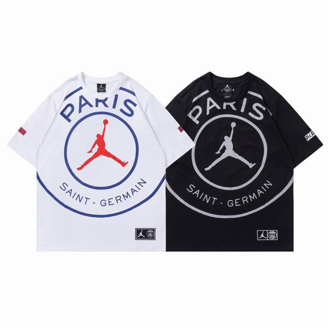 238#乔丹短袖 黑色 白色 M-Xxl