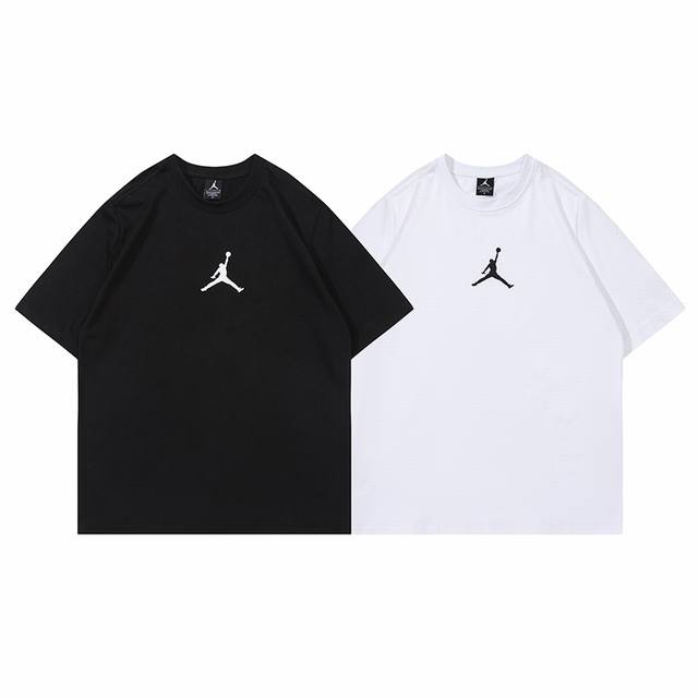 298#乔丹短袖 黑色 白色 M-Xxl