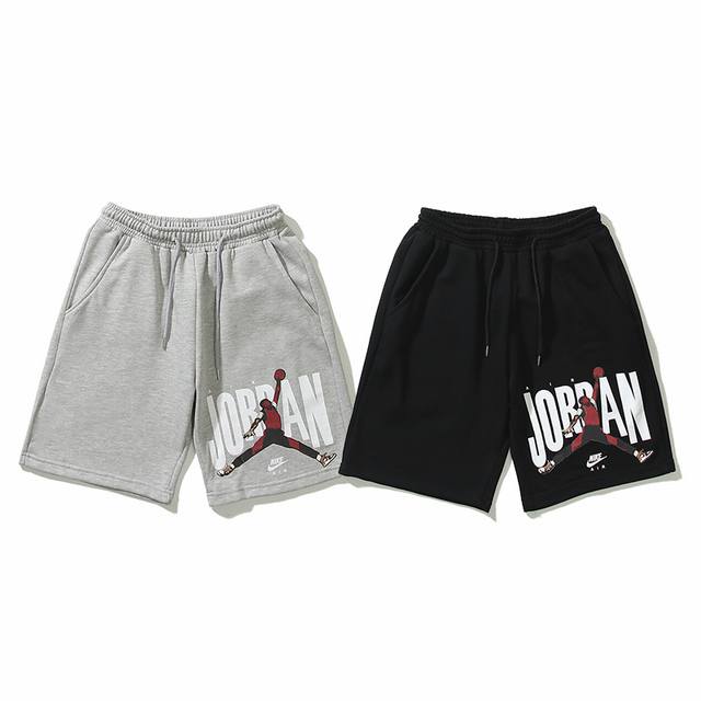 906#Aj飞人短裤 黑色 灰色 M-Xxl