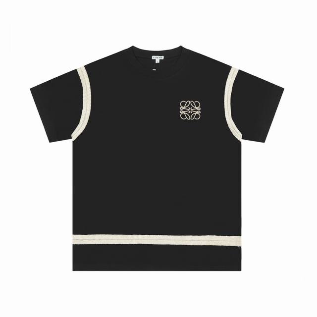 We06# 顶级代工品质 Loewe 罗意威25Ss 经典刺绣T恤短袖 不需要所谓烂大街的华丽文案 主打品质 面料经过2次高温缩水固色 不变形不缩水不起球 -正