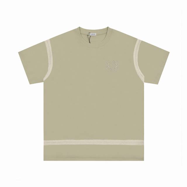 We06# 顶级代工品质 Loewe 罗意威25Ss 经典刺绣T恤短袖 不需要所谓烂大街的华丽文案 主打品质 面料经过2次高温缩水固色 不变形不缩水不起球 -正