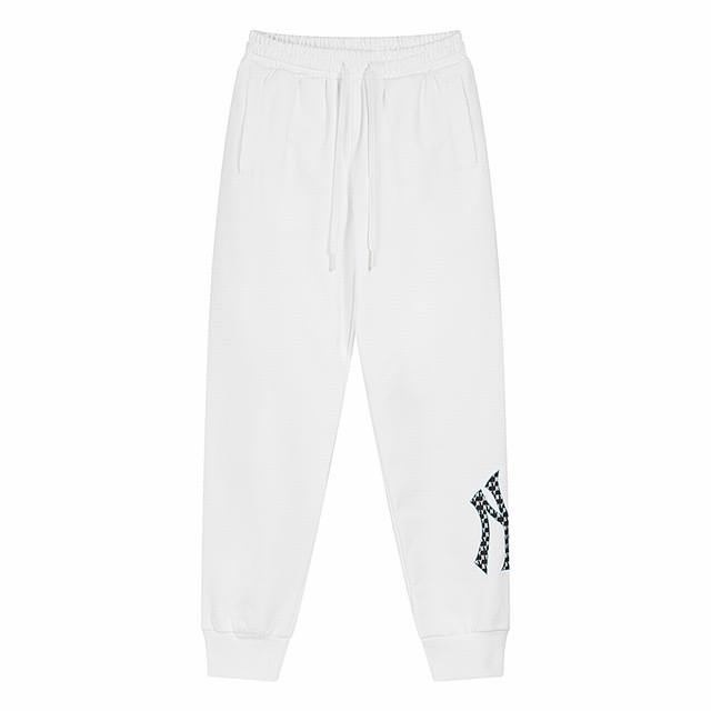 902 Mlb官方 男女情侣老花系列运动长裤时尚休闲裤子24夏季新款Ptm03 面料：380克纯棉羊毛圈 颜色：黑色 奶油色 码数：S 建议130斤以内 M 建