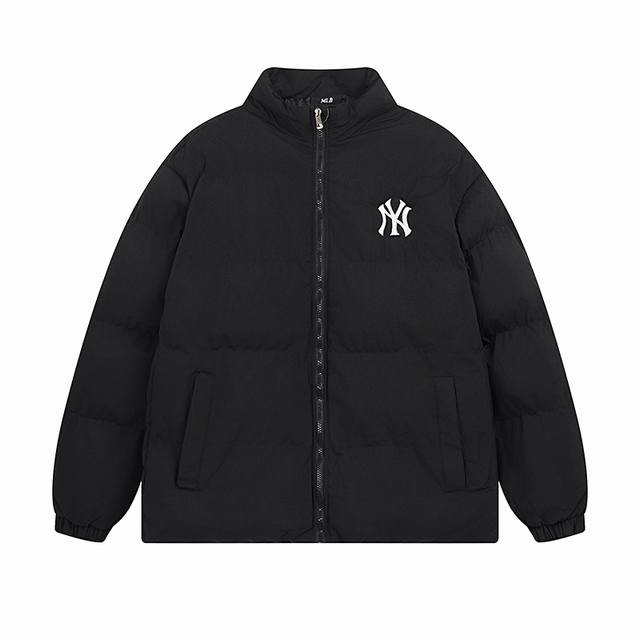 9915 Mlb官方 虞书欣同款男女短款保暖加厚时尚羽绒服24冬季新款Djb10 面料：羽绒外套 颜色：黑色 白色 码数： S 建议120斤以内 M 建议140
