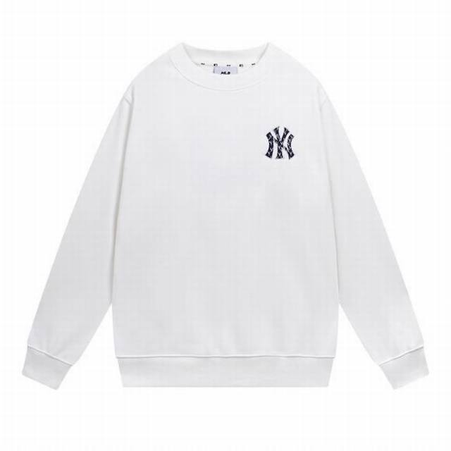 V831 Mlb官方 男女情侣圆领卫衣复古老花套头衫潮休闲春夏季Mtm01 面料：440克摇粒绒 颜色：黑色 白色 码数：S 建议110斤以内 M 建议130斤