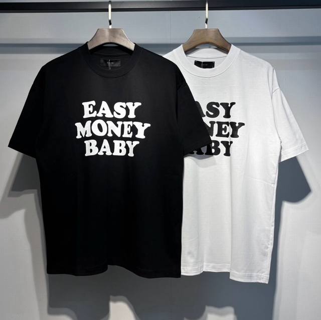 748款 Amiri实拍 黑色 白色挂拍S. M. L. Xl