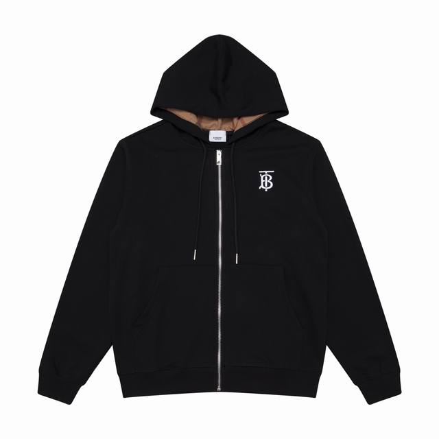 白底图 款号 W813 巴宝莉格子帽刺绣连帽外套 Burberry限定专柜外套 多重设计 筹款半月 良心制作 420克双股双纱纯棉毛圈面料 帽子拼接毛棉格子设计