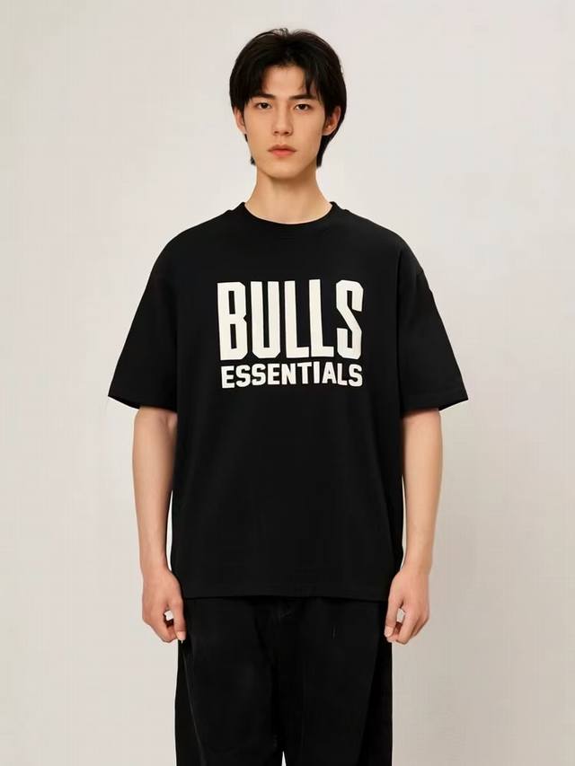 Fog-553# Fog-Fear Of God Essentials X Nba 联名款 Fw24 Essentials Bulls Tee 芝加哥公牛队 胸