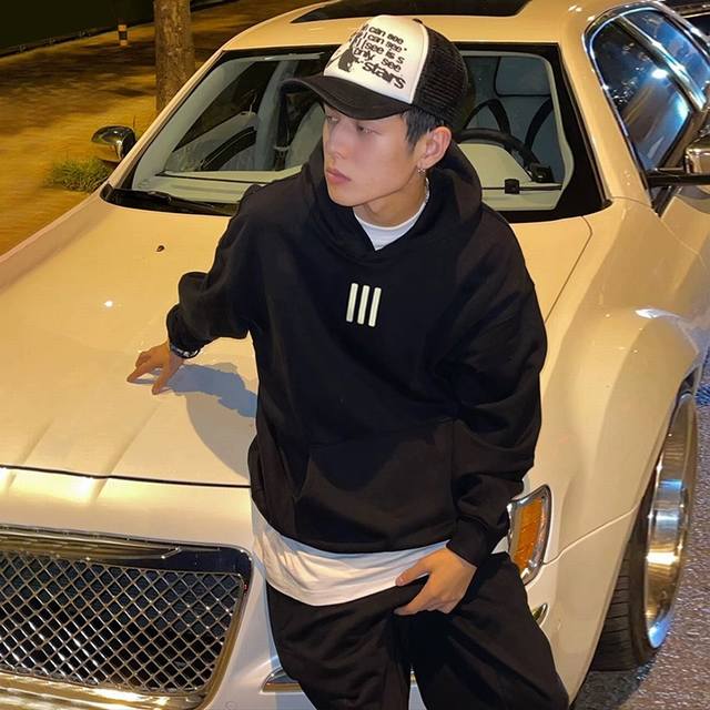 Fog-8827# Fear Of God Fog 联名 条杠 Essentials 美式潮牌秋冬款连帽卫衣 高品质！原版定制面料，原厂品质！ 做工细节做到极致